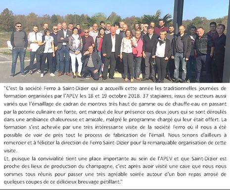 FORMATION APEV - Octobre 2018 FORMATION APEV - Octobre 2018